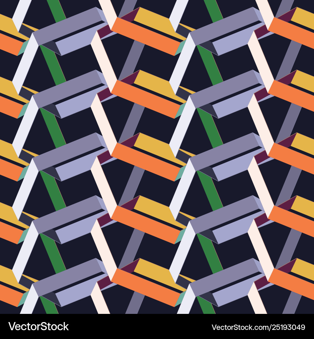 Geometric seamless repeat pattern Vector Image