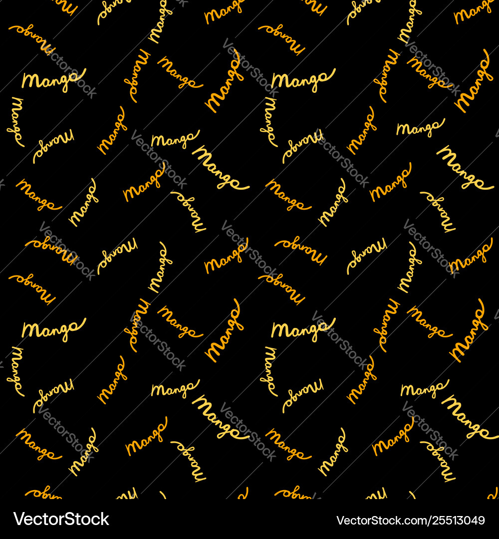 Mango seamless pattern for your design Mango seamless pattern for your design vector image