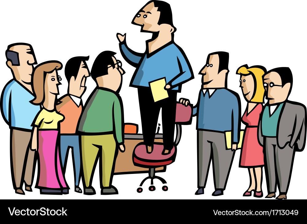 Message to workers vector image
