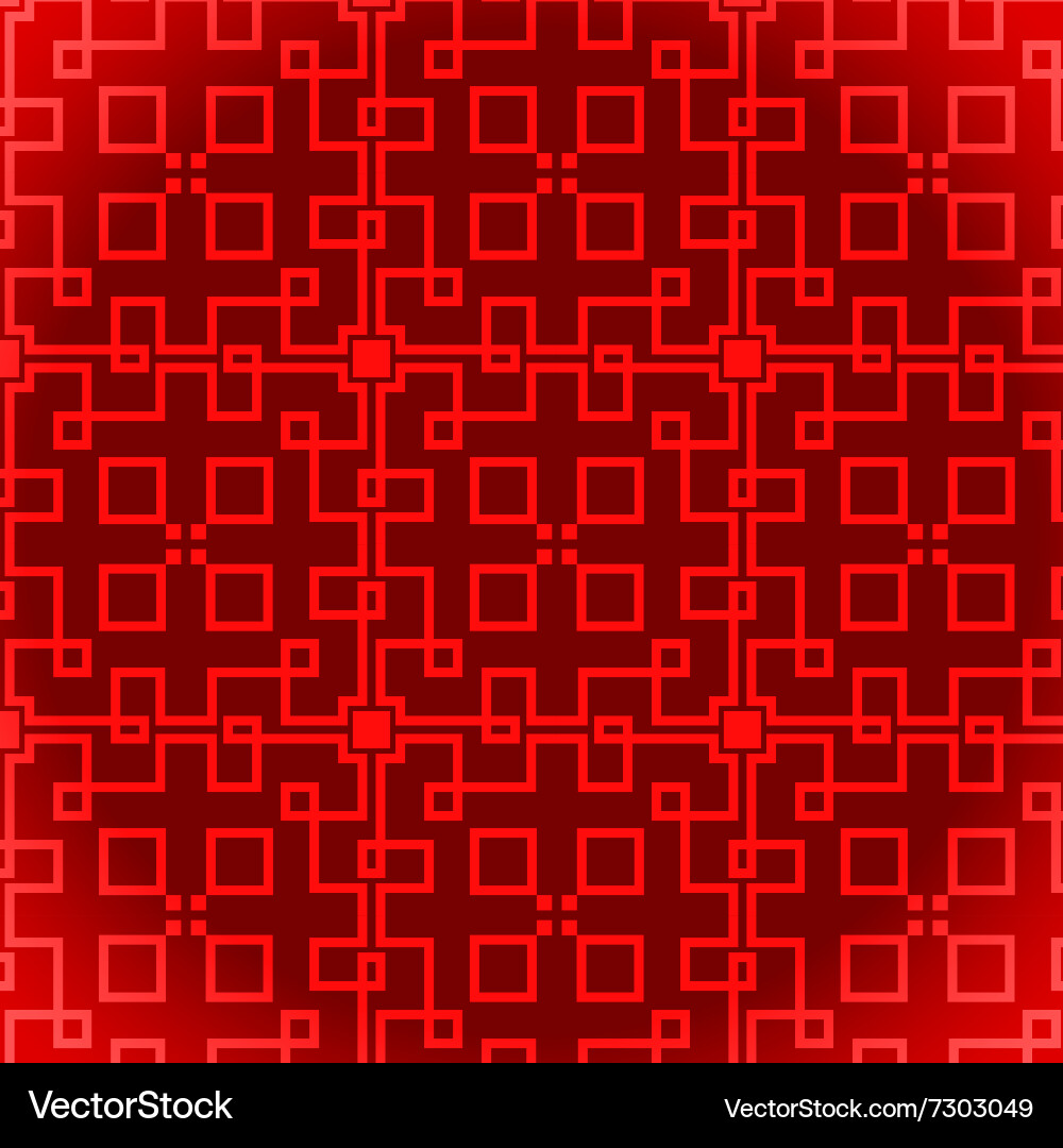 Red Square Pattern vector image