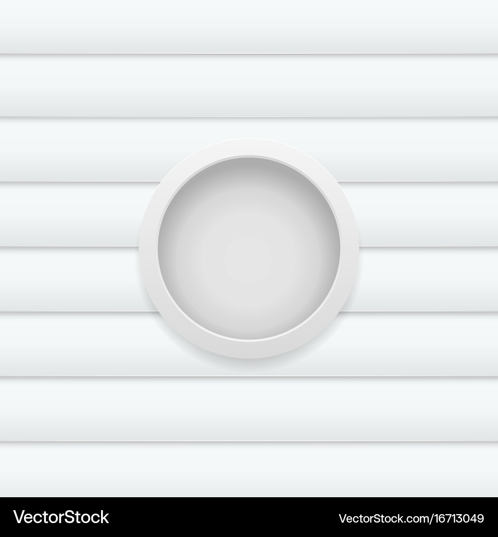 White button on pattern background vector image