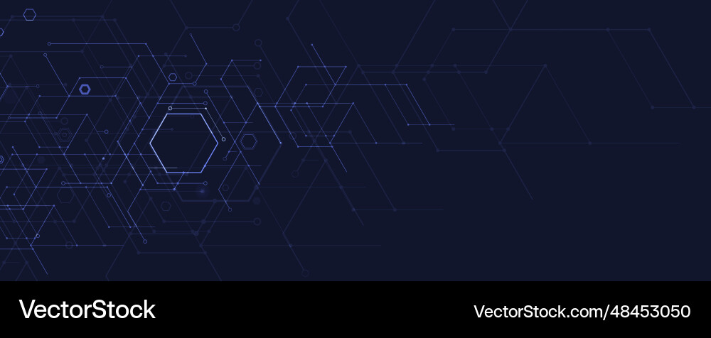 Abstract hexagon background technology poligonal Vector Image