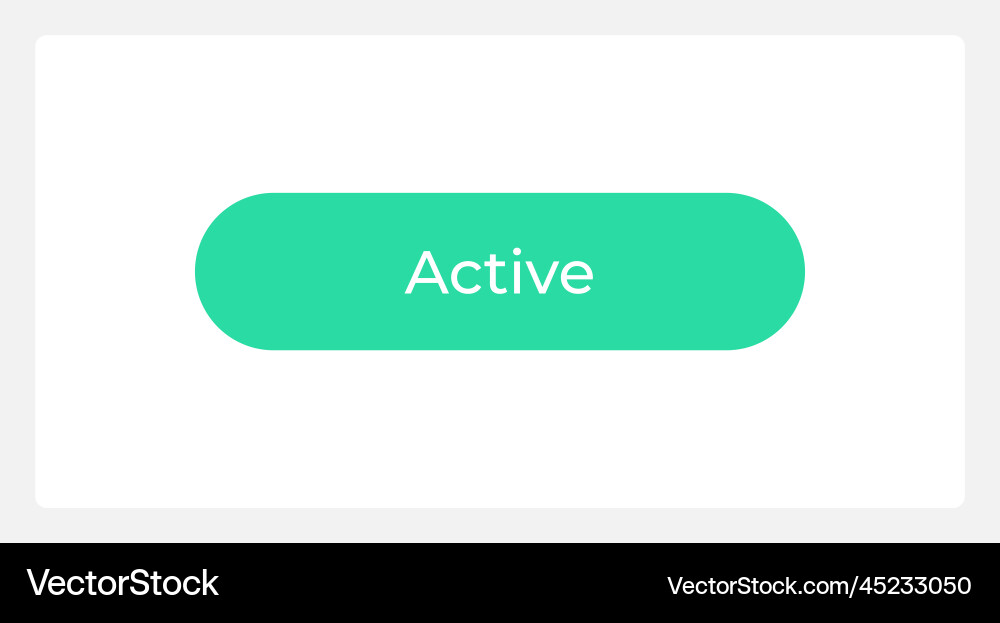 Aktive Registertaste ui Element Template Aktive Registertaste ui Element Template vektorbild