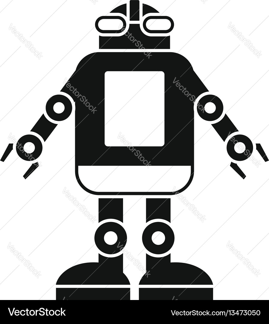 Automation machine robot icon simple style Vector Image