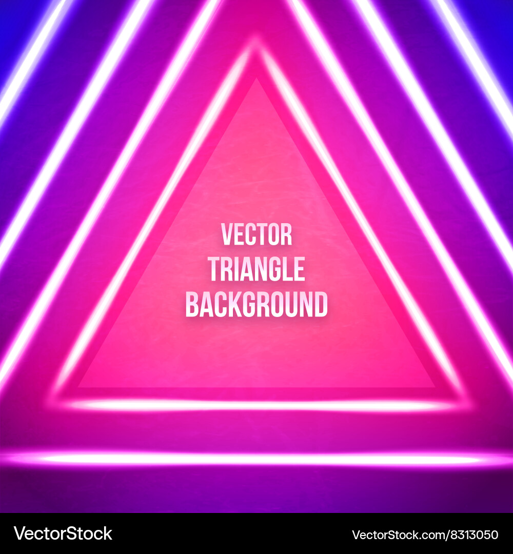 Dynamic Geometric Triangle Background vector image