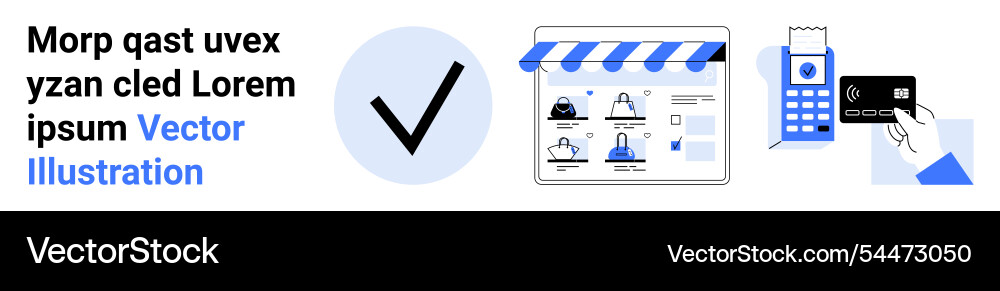 E-commerce website interface with payment Vector Image