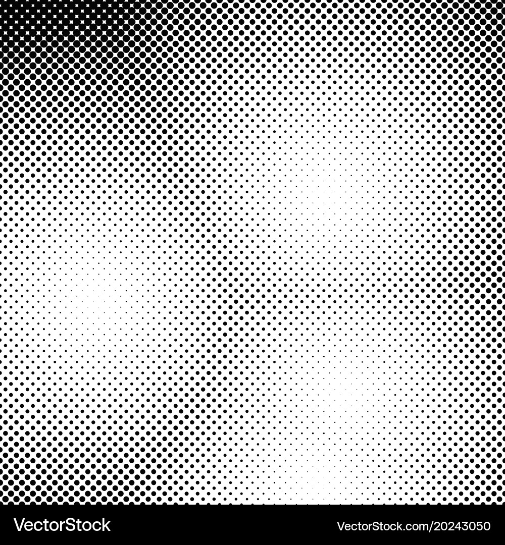 Geometrical halftone circle pattern background vector image