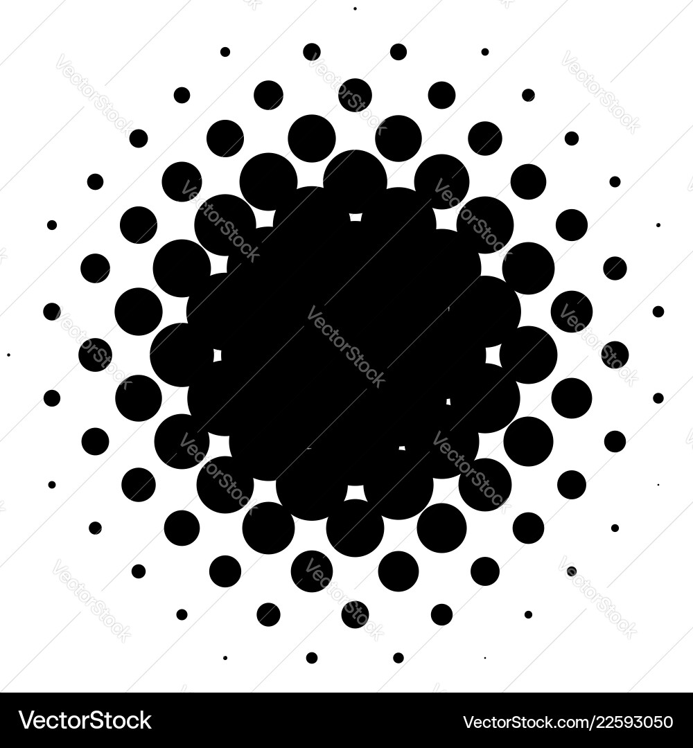 Halftone element circular pattern specks Halftone element circular pattern specks vector image