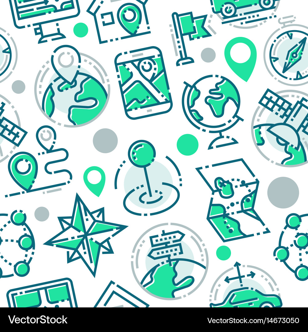 Navigation direction maps sign traffic and more vector image