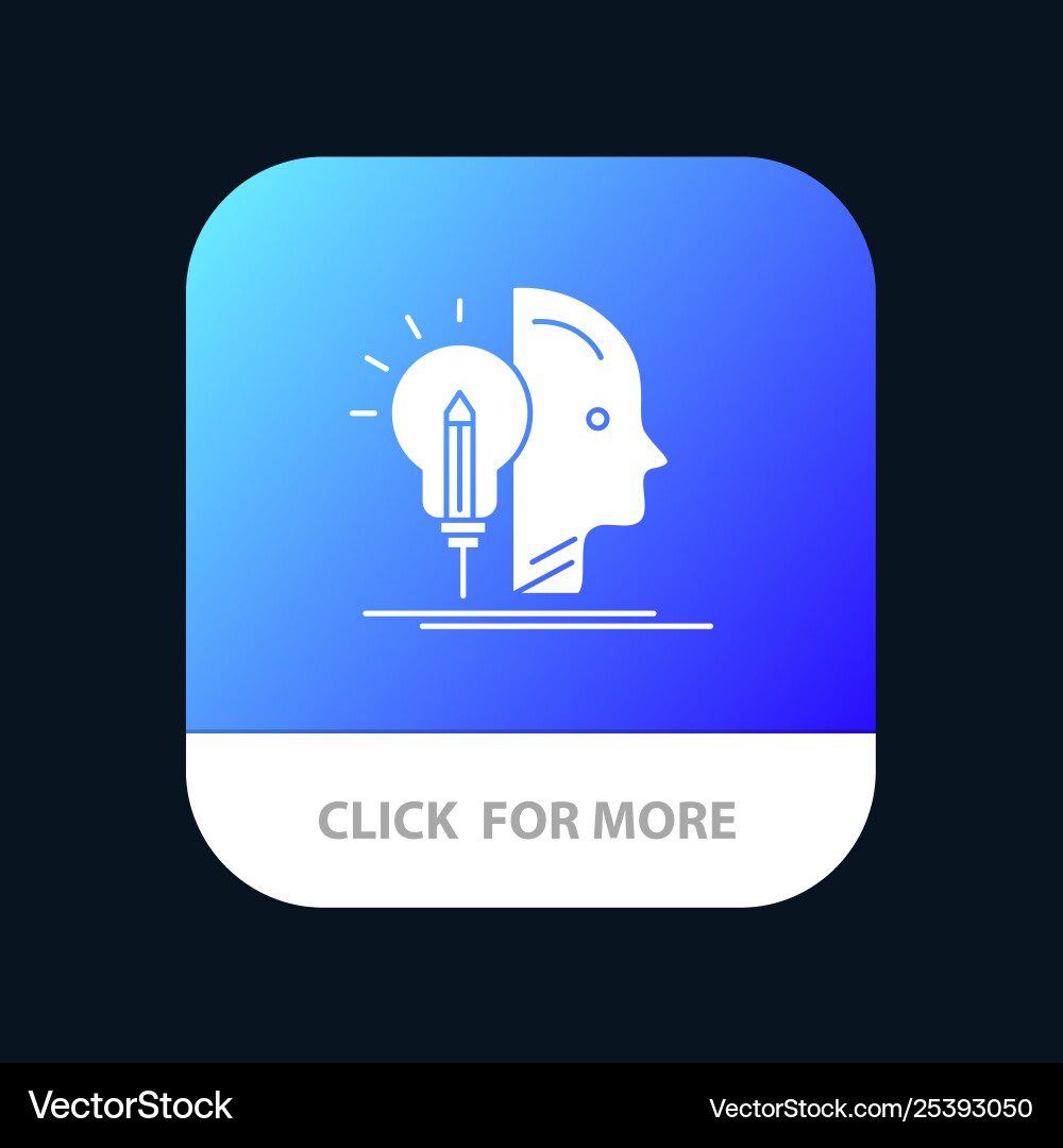 User mind making programming mobile app button User mind making programming mobile app button vector image