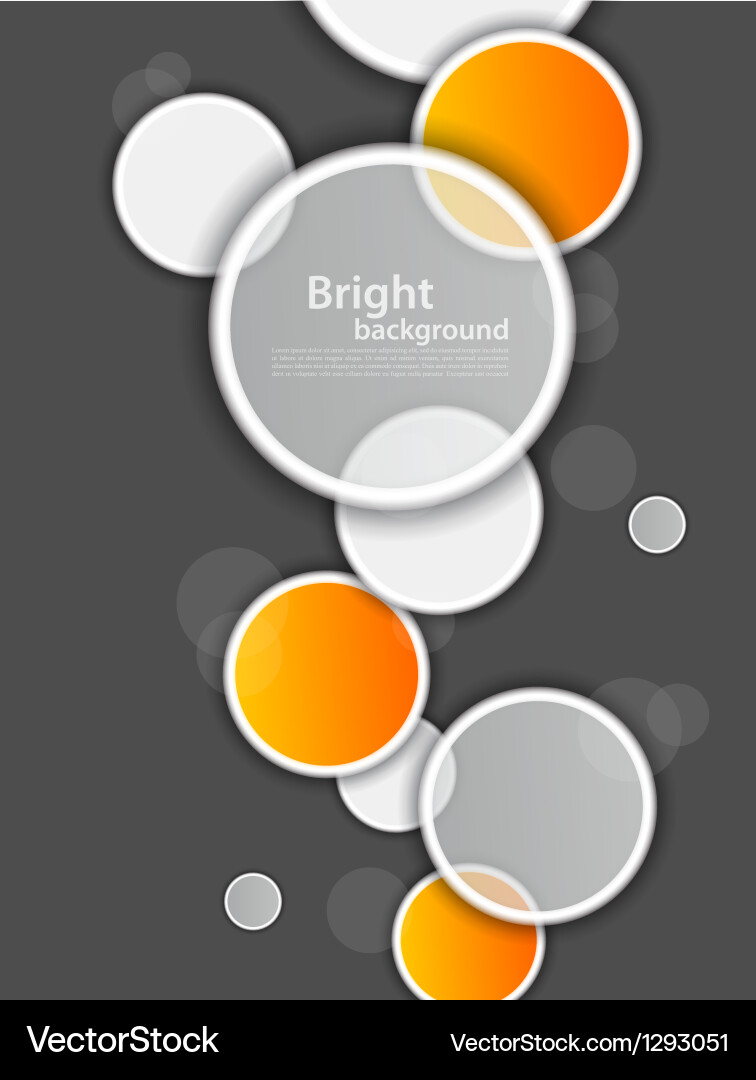 Abstract background with circles vector image