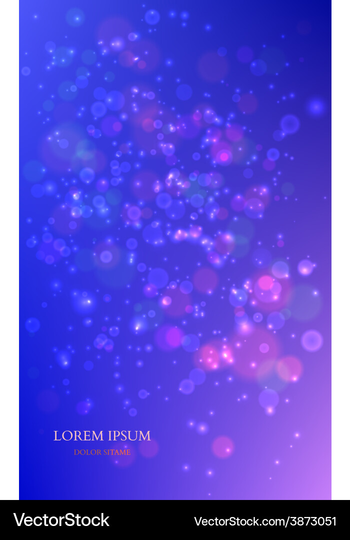 Abstract colorful background with magic particles vector image