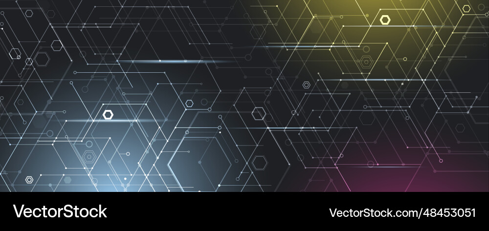 Abstract hexagon background technology poligonal Abstract hexagon background technology poligonal vector image