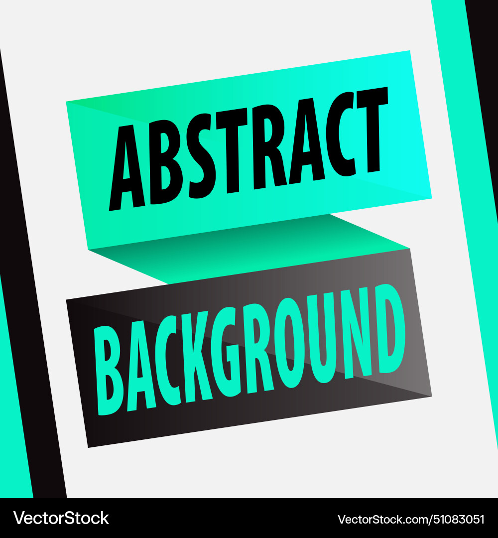 Abstract square on a gradient banner vector image