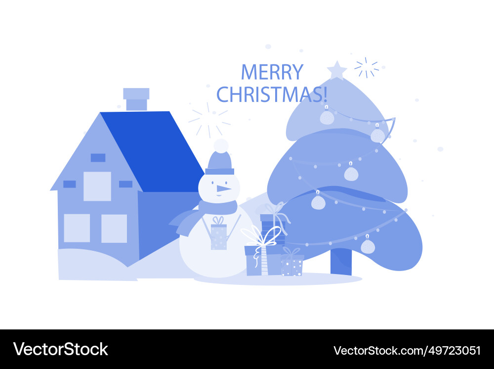 Christmas day concept on white background Christmas day concept on white background vector image