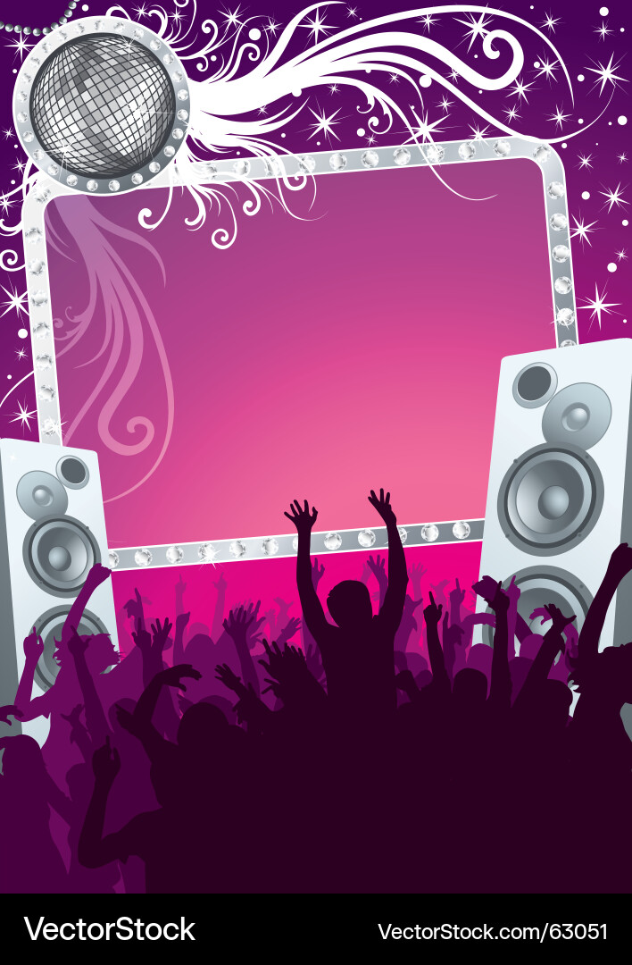 Disco Night Party vector image