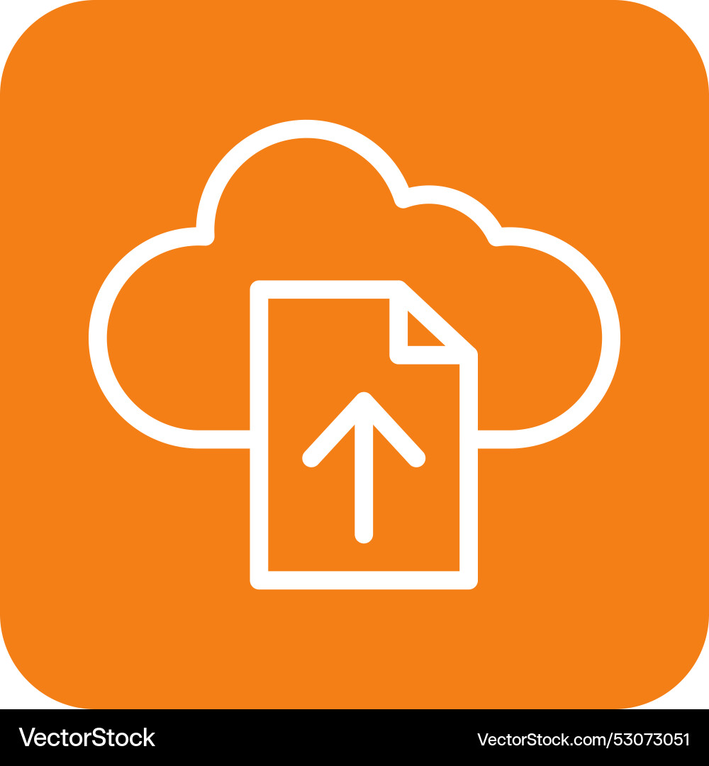 File upload icon design Vector Image
