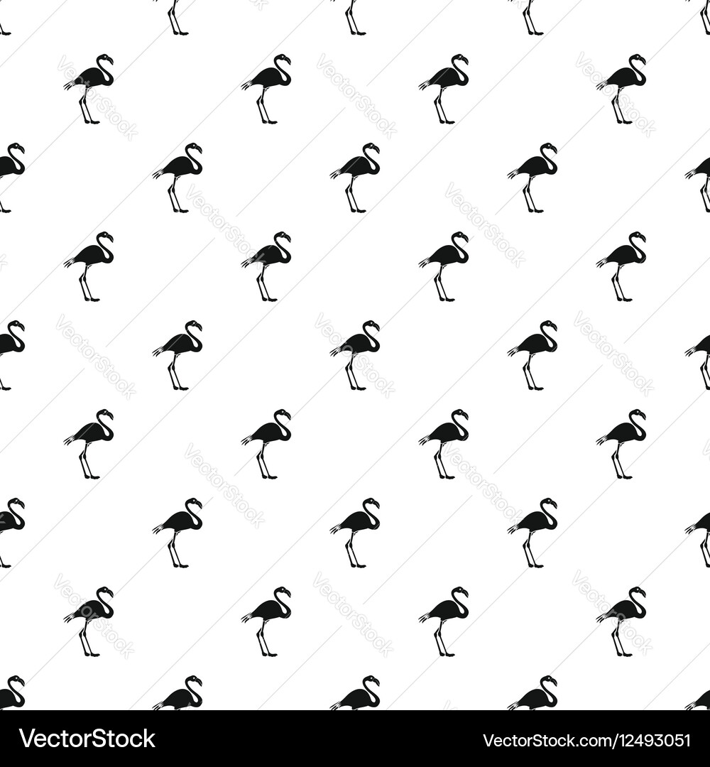 Flamingo pattern simple style Vector Image