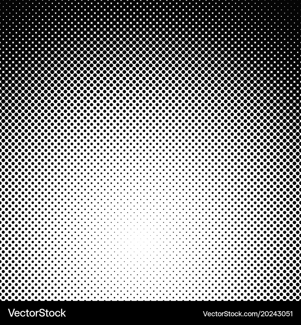 Halftone dotted pattern background template vector image