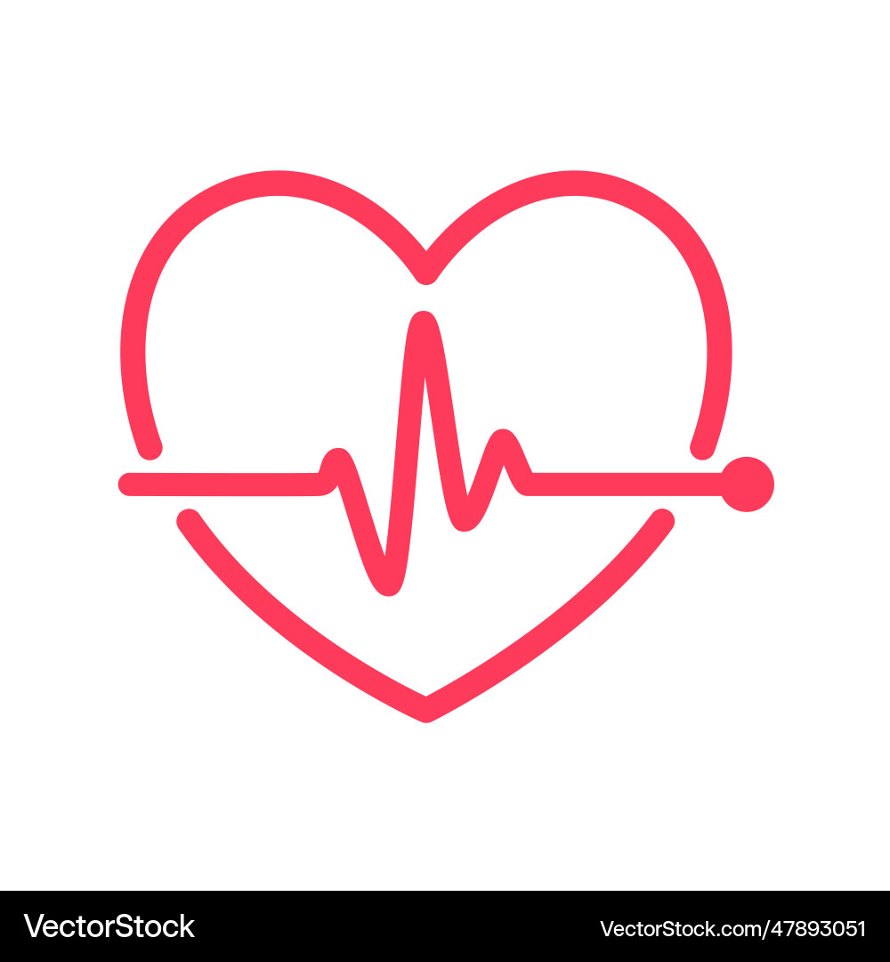 Heart rhythm graph checking your heartbeat Heart rhythm graph checking your heartbeat vector image