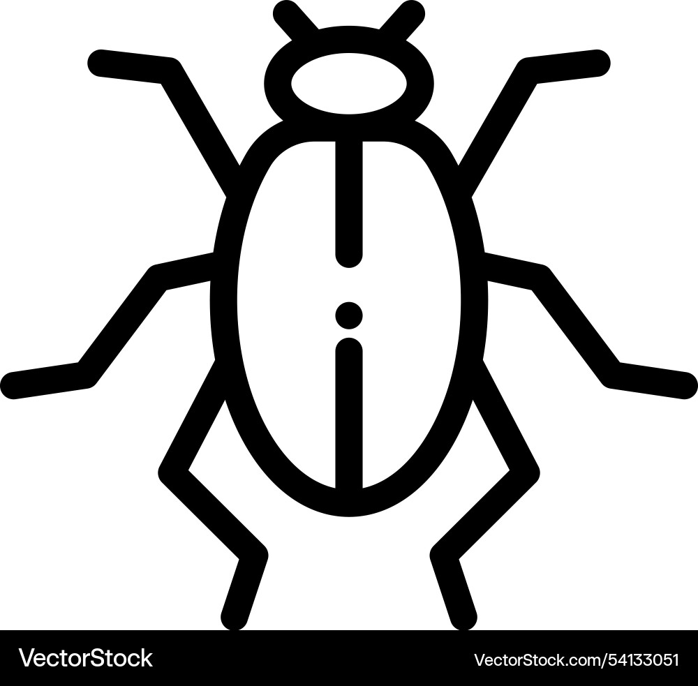Insect icon thin linear style design isolated Insect icon thin linear style design isolated vector image