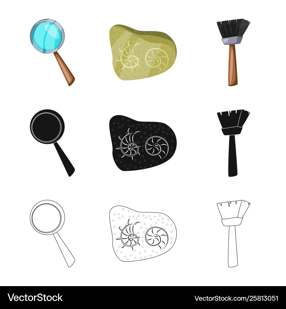 Isolated object story and items logo set Isolated object story and items logo set vector image