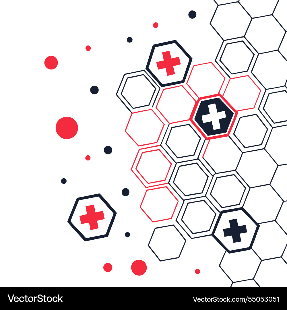 Medical abstract background with hexagonal pattern Medical abstract background with hexagonal pattern vector image