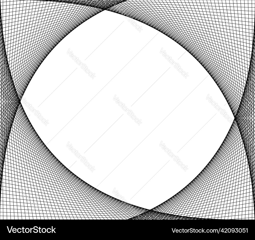 Netting intersecting lines grid mesh corners vector image