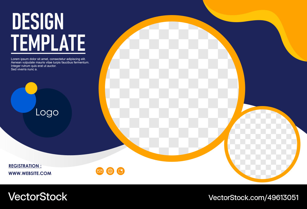 Presentation and slide layout background Vector Image
