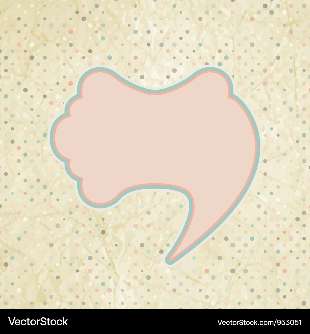 Speech bubble template Vector Image