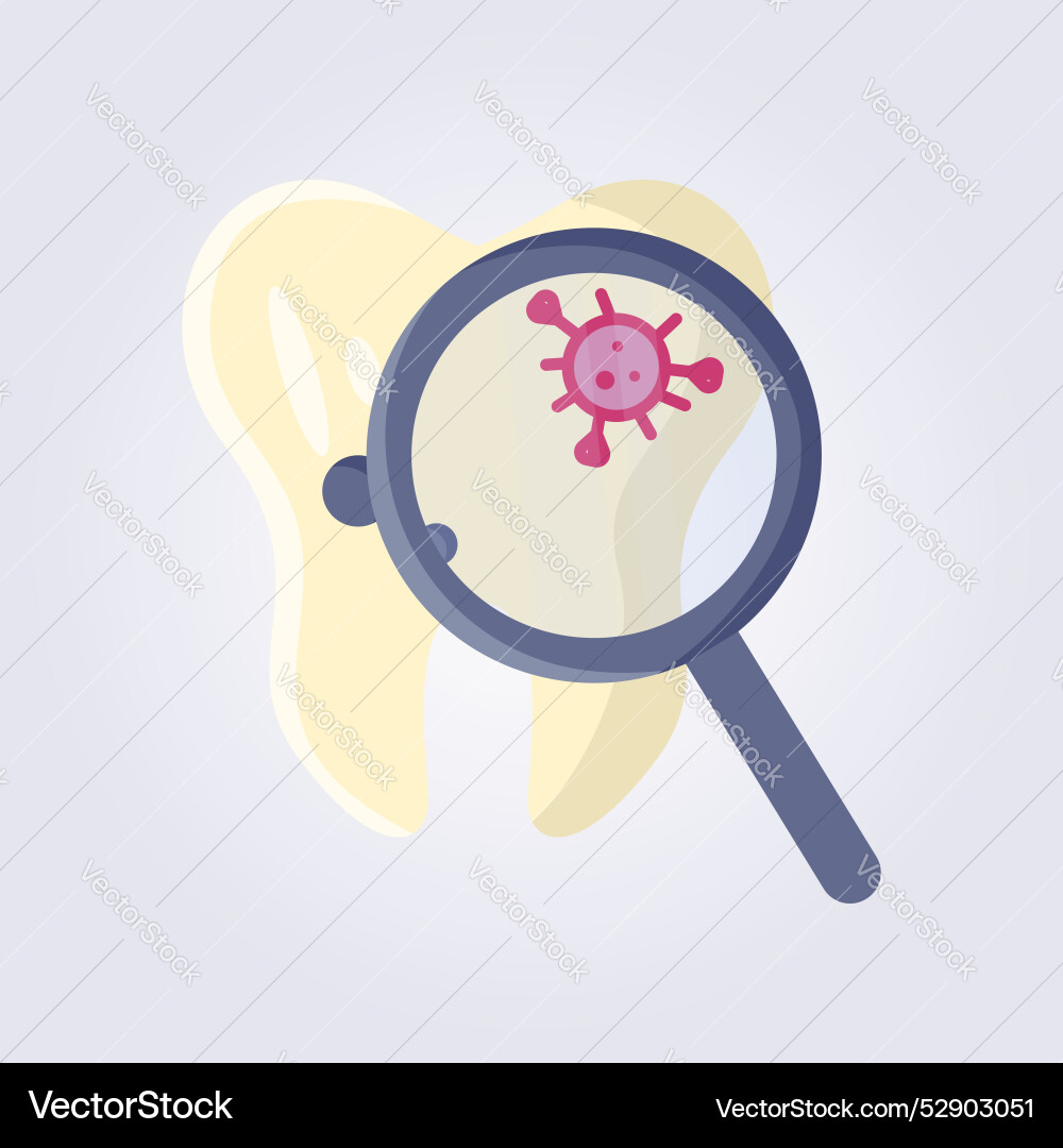 Teeth check routine design icon symbol Vector Image