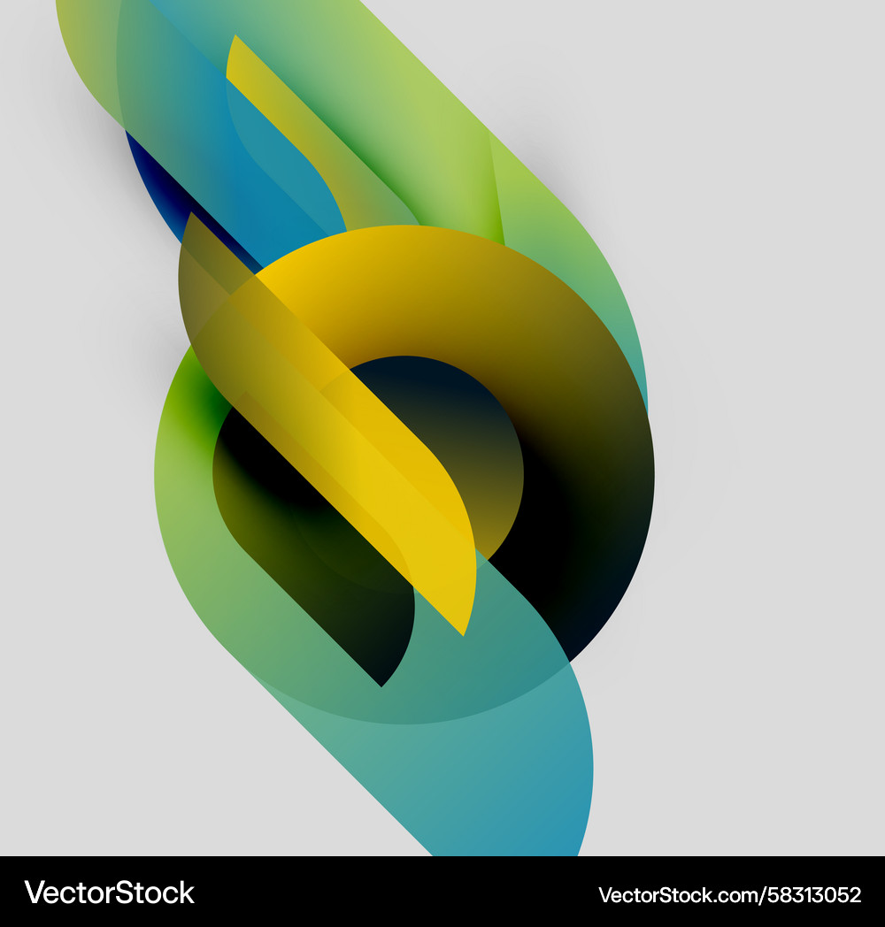 Abstract shapes overlap creating vibrant Abstract shapes overlap creating vibrant Vector Image