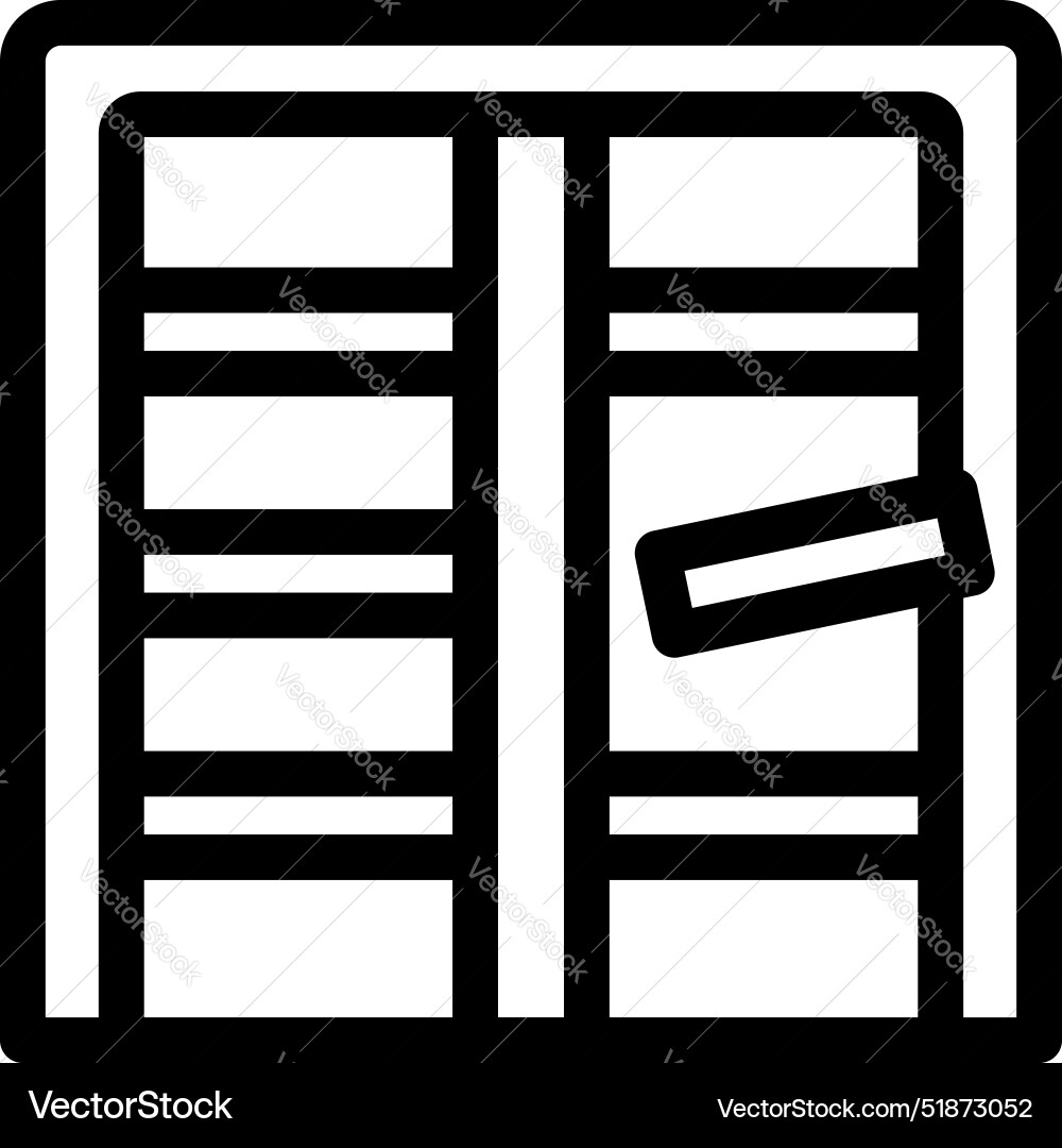 Empty vending machine with closed shutter Empty vending machine with closed shutter vector image