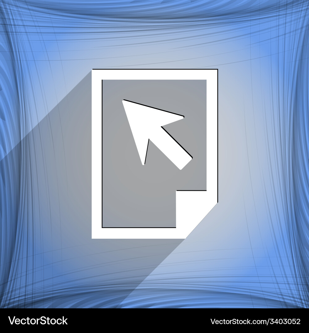 File document icon symbol flat modern web design Vector Image