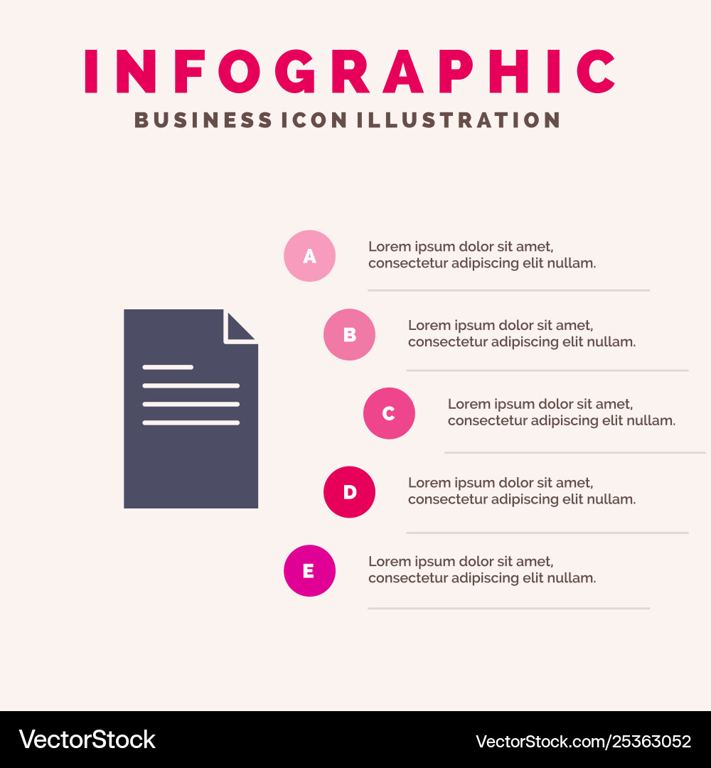 File text data report solid icon infographics 5 File text data report solid icon infographics 5 vector image