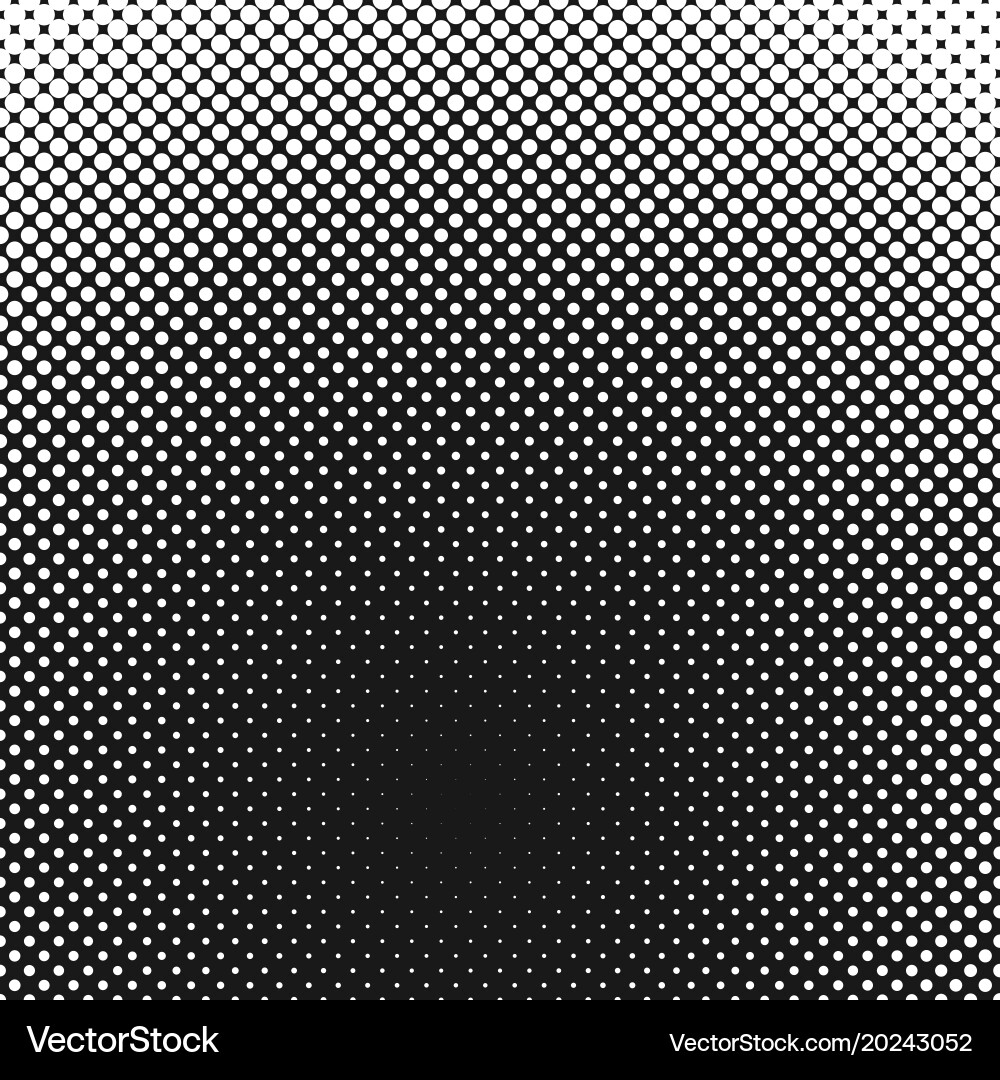 Geometrical halftone circle pattern background vector image