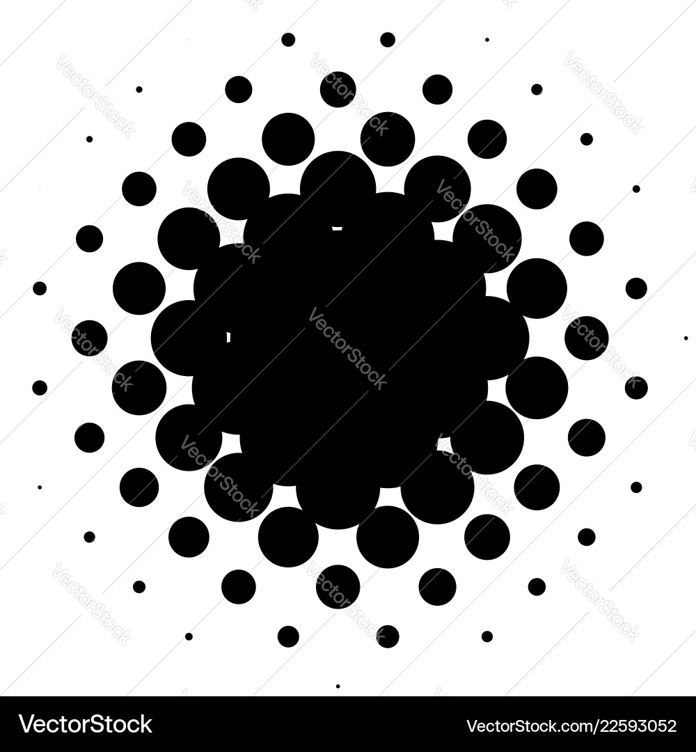 Halftone element circular pattern specks Halftone element circular pattern specks vector image