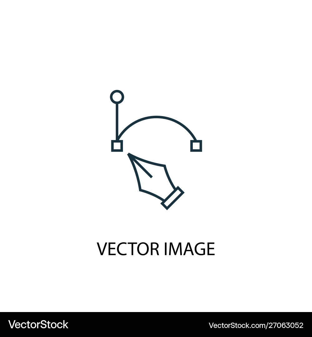 Image concept line icon simple element vector image