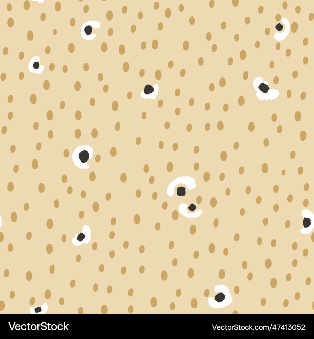 Leopard Dot Pattern - Seamless Vector Image