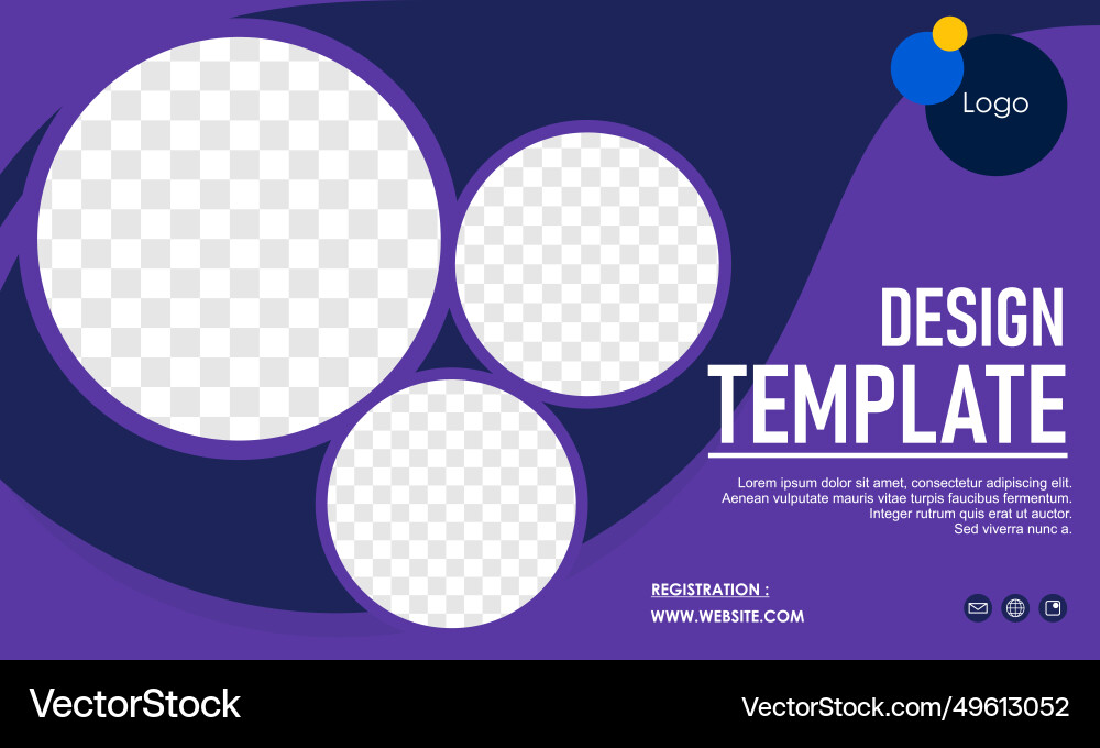 Presentation and slide layout background Vector Image