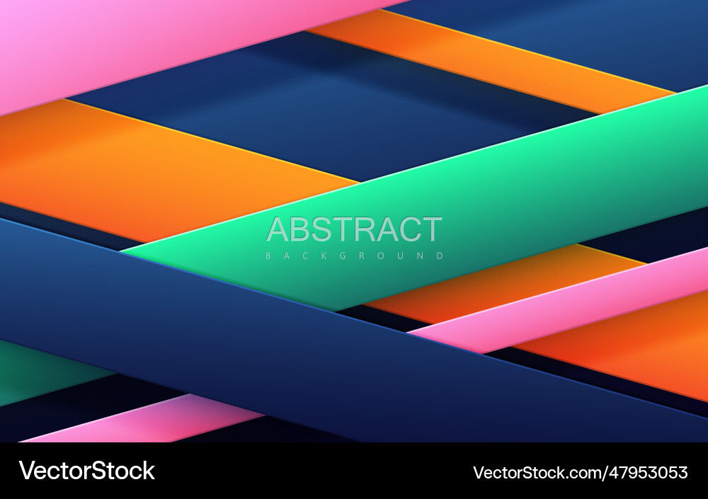 Abstract background with multicolored geometric vector image