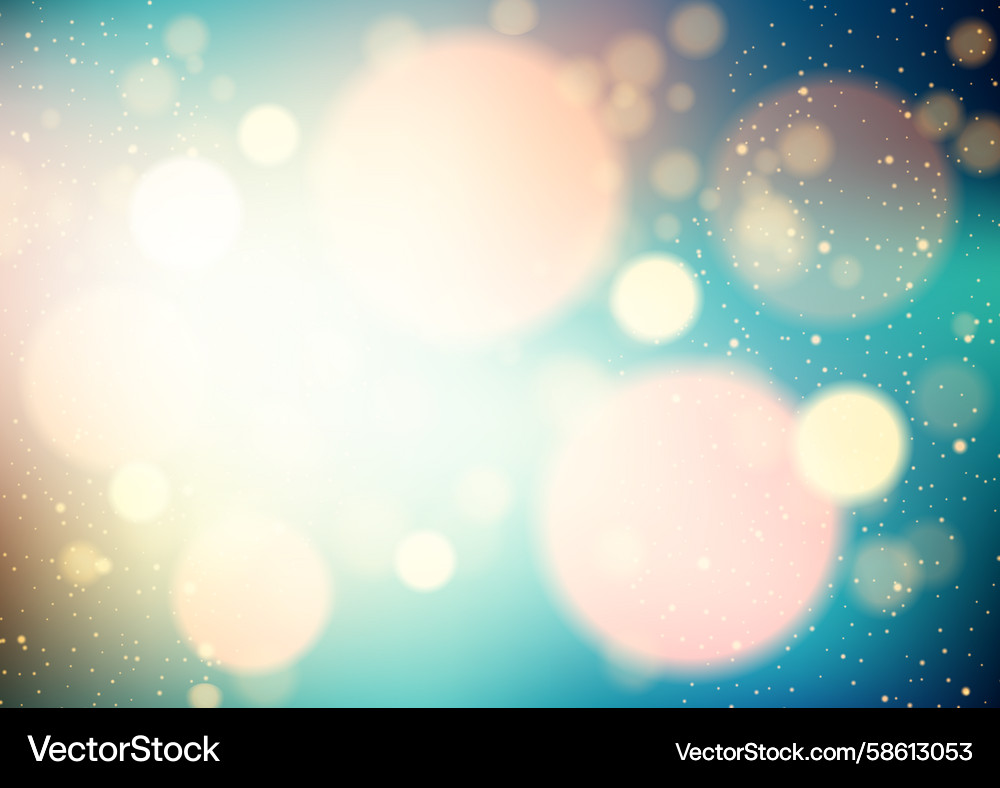 Abstract bokeh lights background design Vector Image