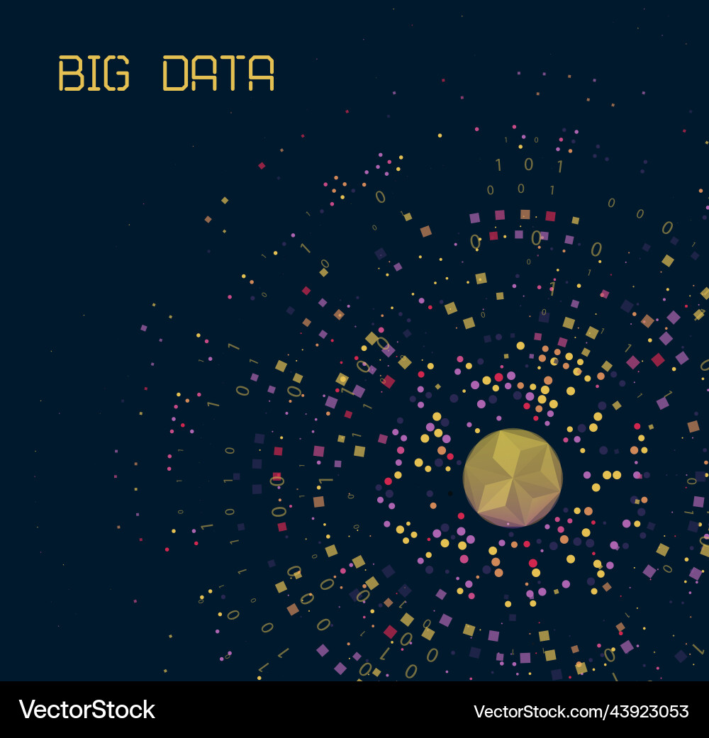 Big genomic data visualization Big genomic data visualization vector image