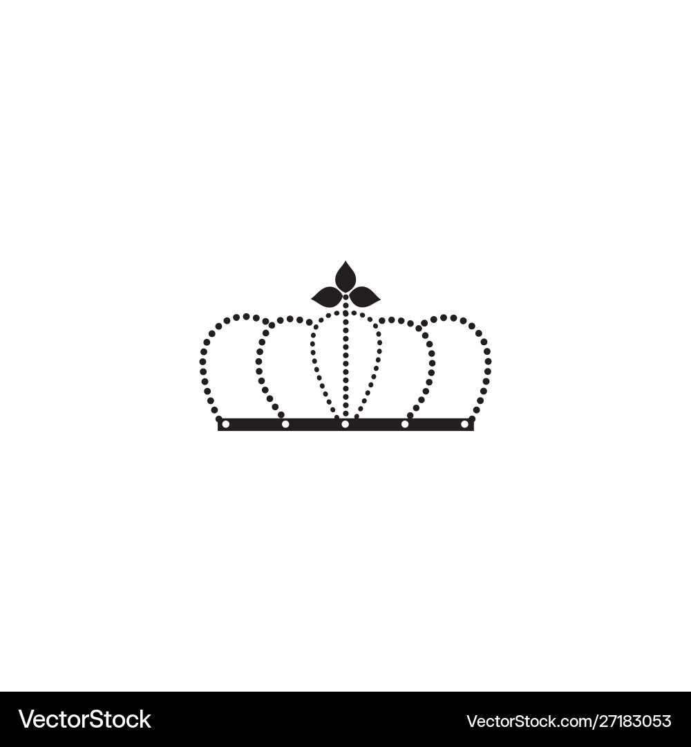 Black arched crown silhouette queen or king – Royalty-Free Vector |  VectorStock, image size:1000x1080