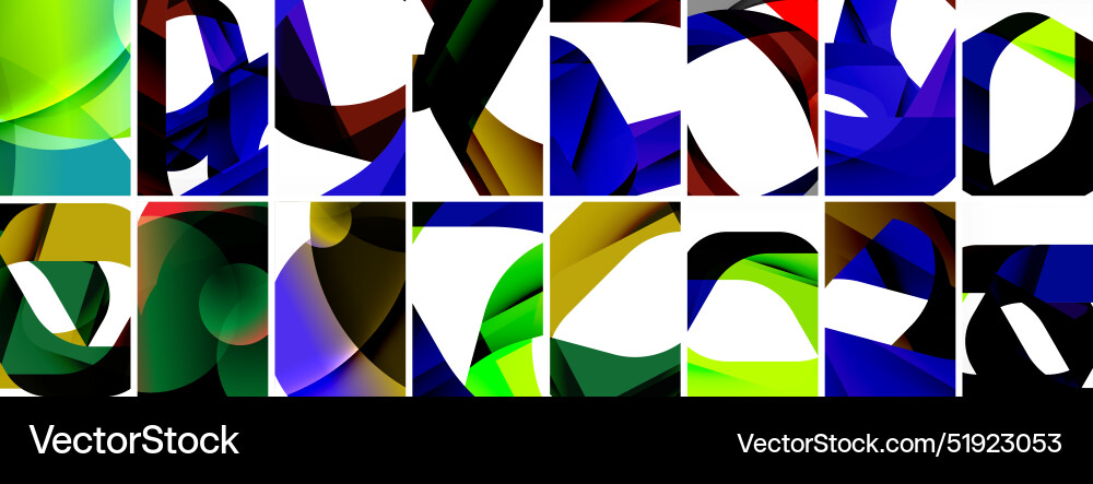 Collection of abstract background with waves Collection of abstract background with waves Vector Image