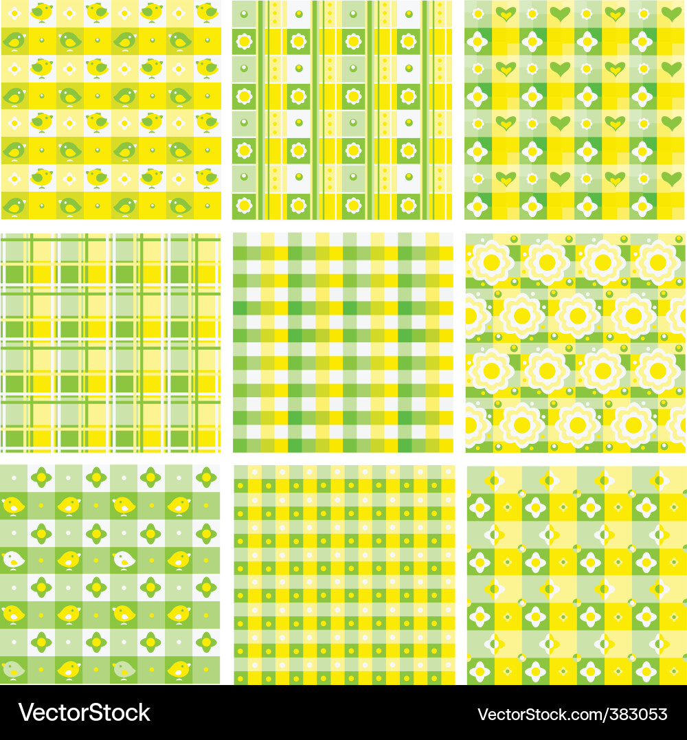 Colorful Patchwork Patterns vector image