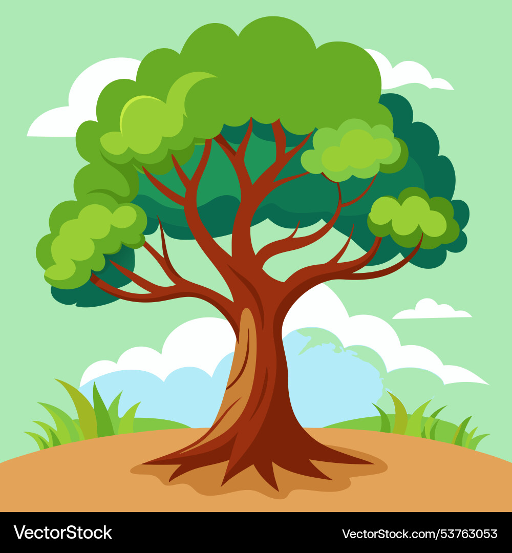 Creating realistic tree Creating realistic tree Vector Image