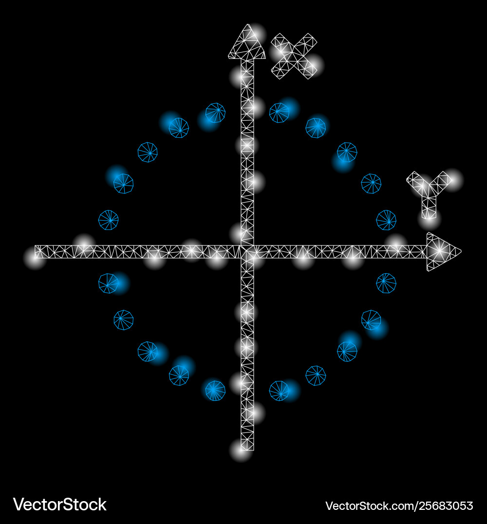 Golden square mosaic circle plot vector image