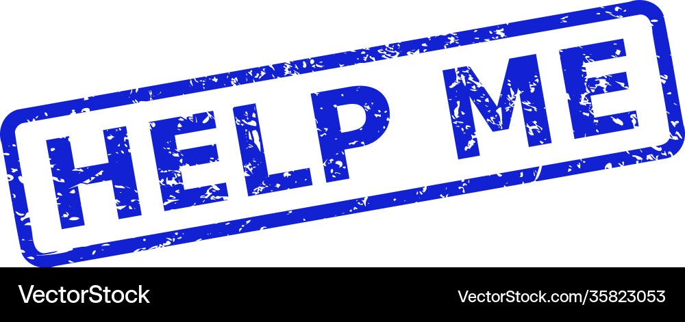 Help me seal with unclean texture and rounded rect Vector Image