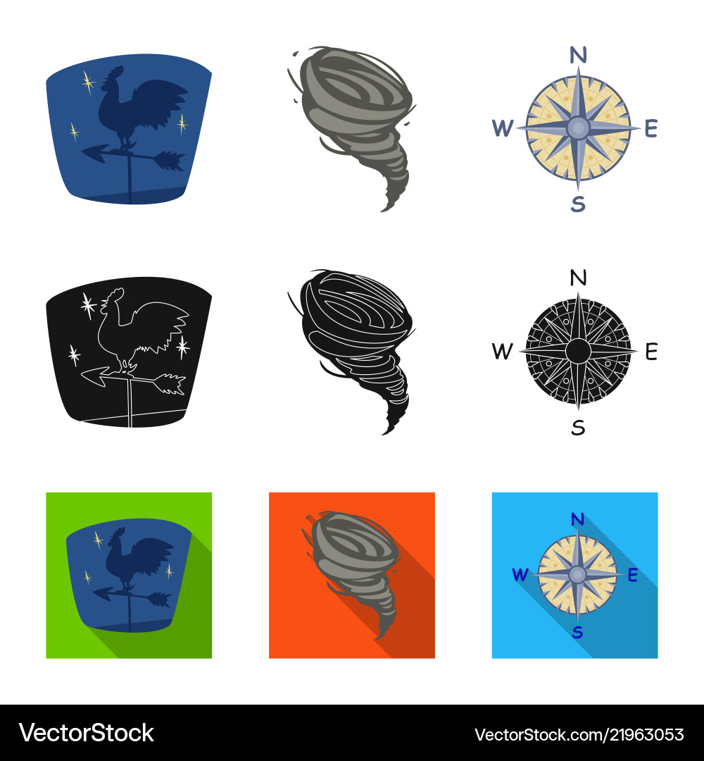 Isolated object of weather and climate symbol set Isolated object of weather and climate symbol set vector image